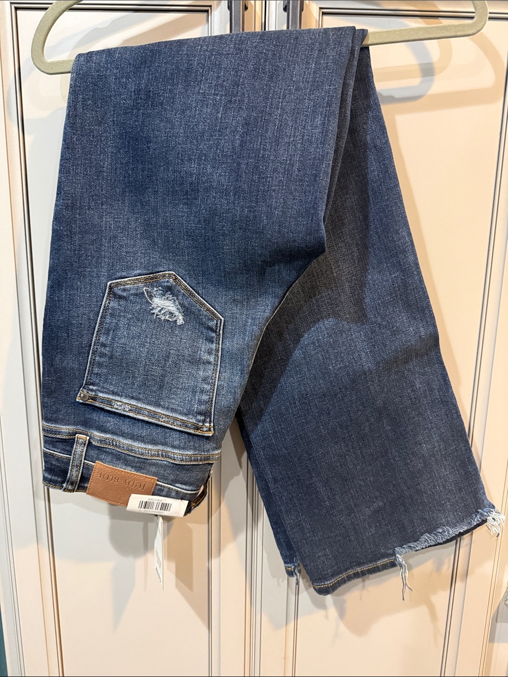 Judy Blue Women's Straight Dark Blue Denim Jeans